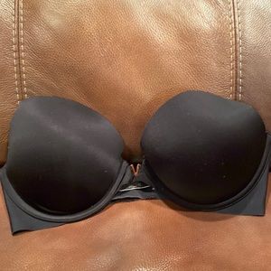 Victoria Secret Push Up Size 34D in black.